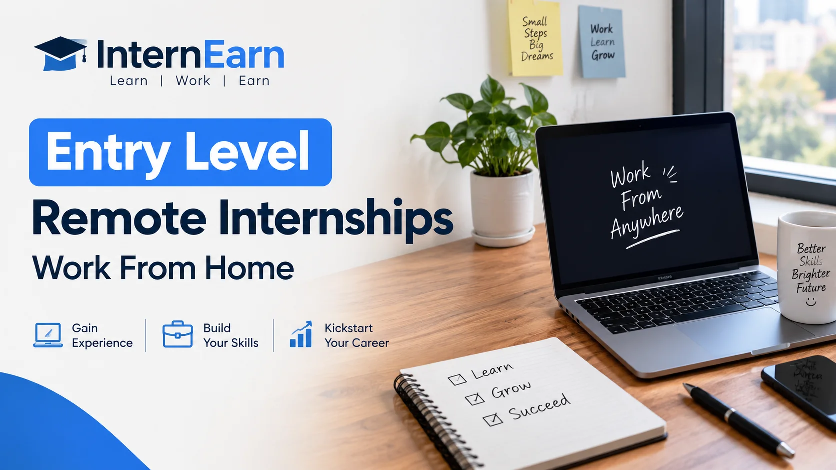 Entry Level Remote Internships 2026 Work From Home