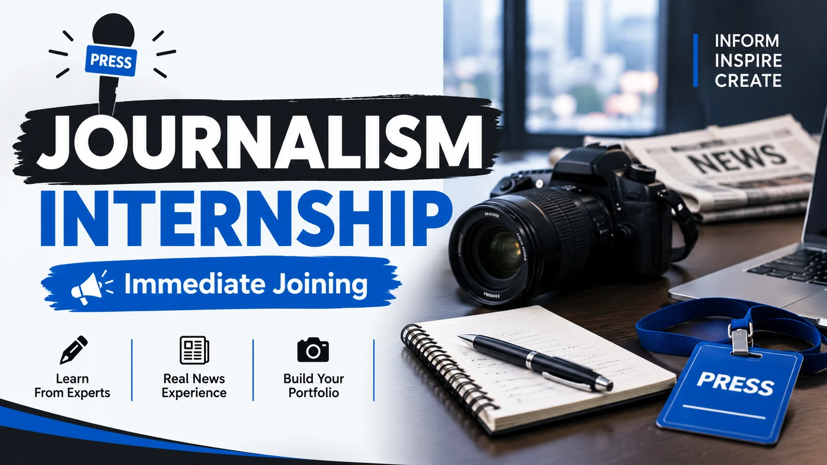 Journalism Internship 2026 Immediate Joining