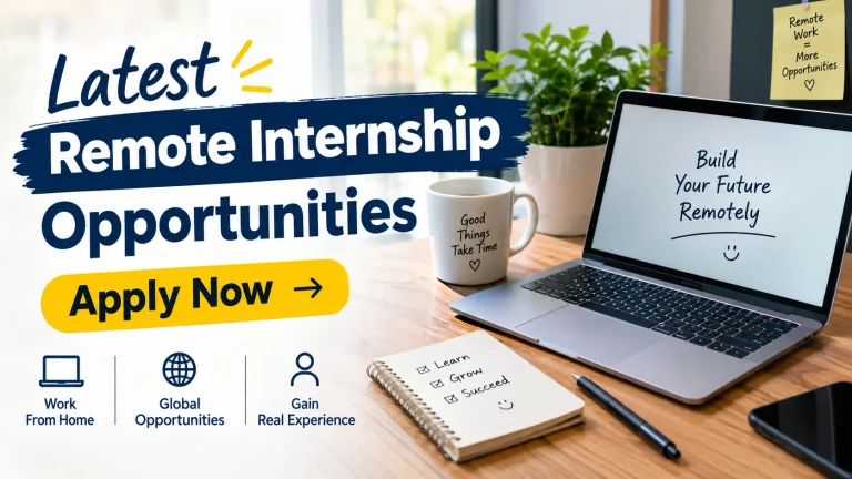 Latest Remote Internship Opportunities 2026 Apply Now