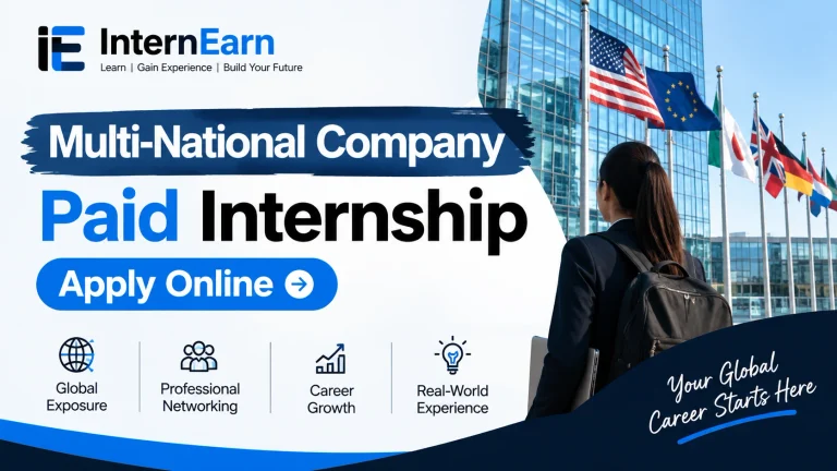 Multi-National Company Paid Internship 2026 Apply Online