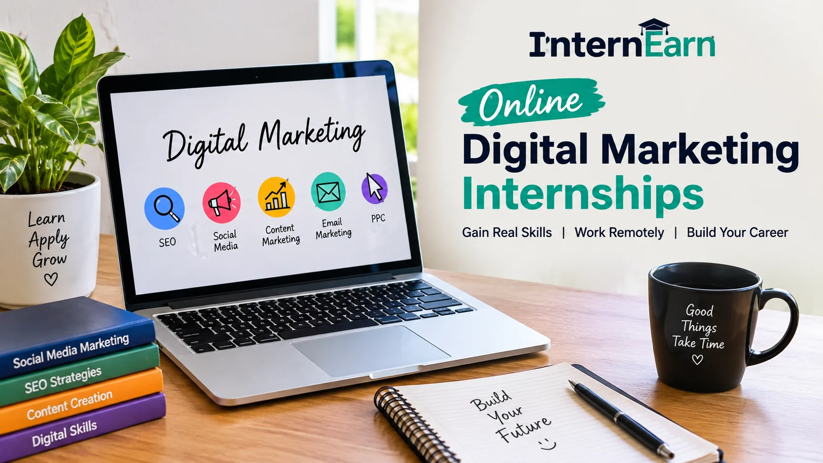 Online Digital Marketing Internships 2026 InternEarn