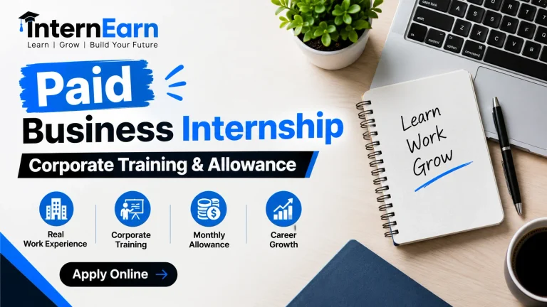 Paid Business Internship 2026 Corporate Training & Allowance