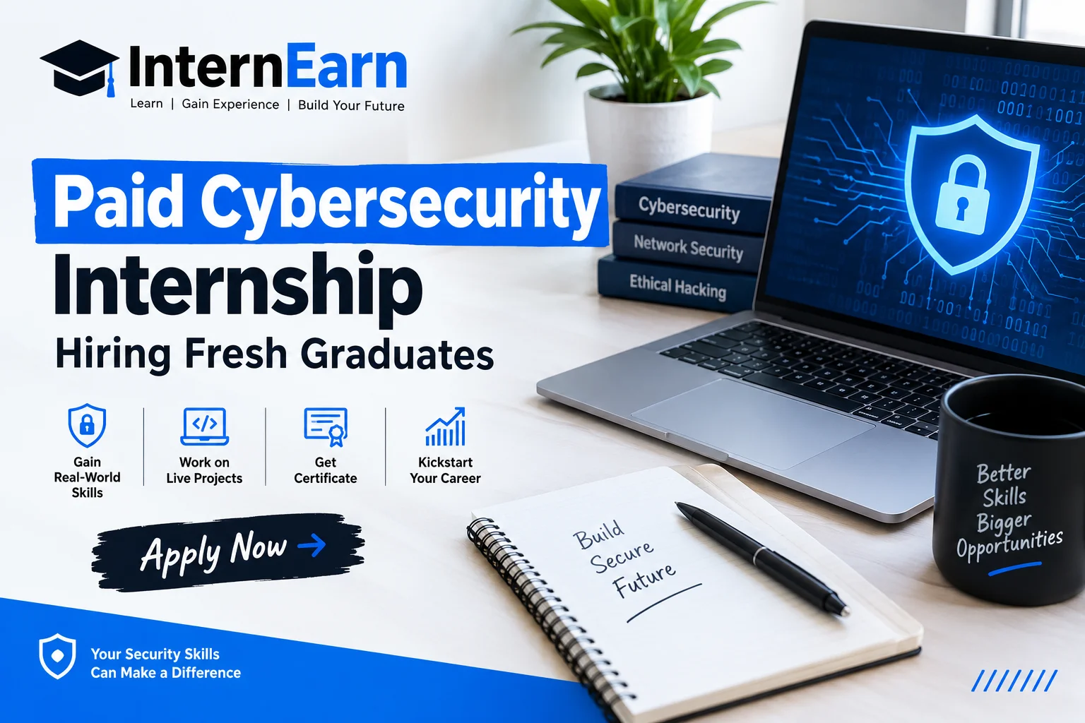 Paid Cybersecurity Internship 2026 Hiring Fresh Graduates