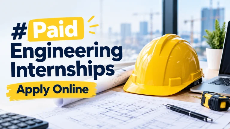 Paid Engineering Internships 2026 Apply Online