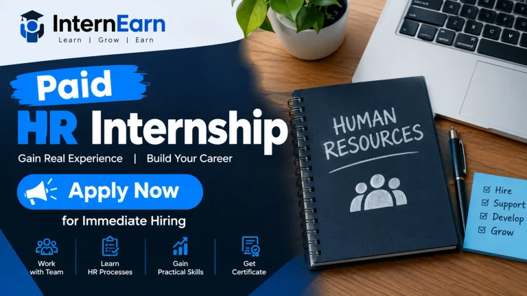 Paid HR Internship 2026 Apply Now for Immediate Hiring