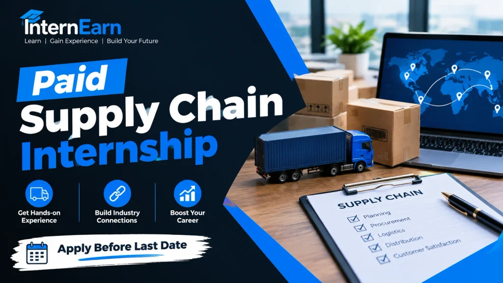 Paid Supply Chain Internship 2026 Apply Before Last Date