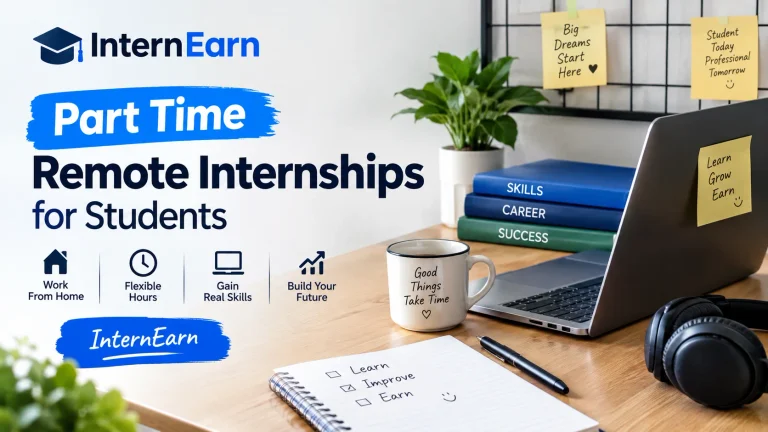 Part Time Remote Internships for Students 2026 InternEarn