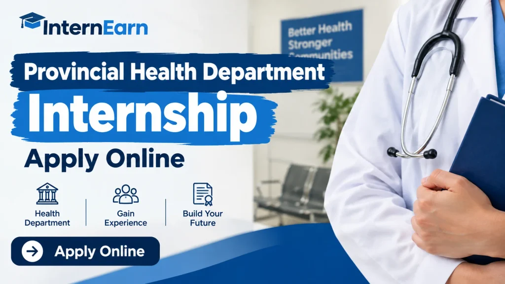Provincial Health Department Internship 2026 Apply Online