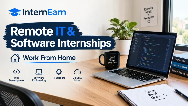 Remote IT & Software Internships Work From Home InternEarn