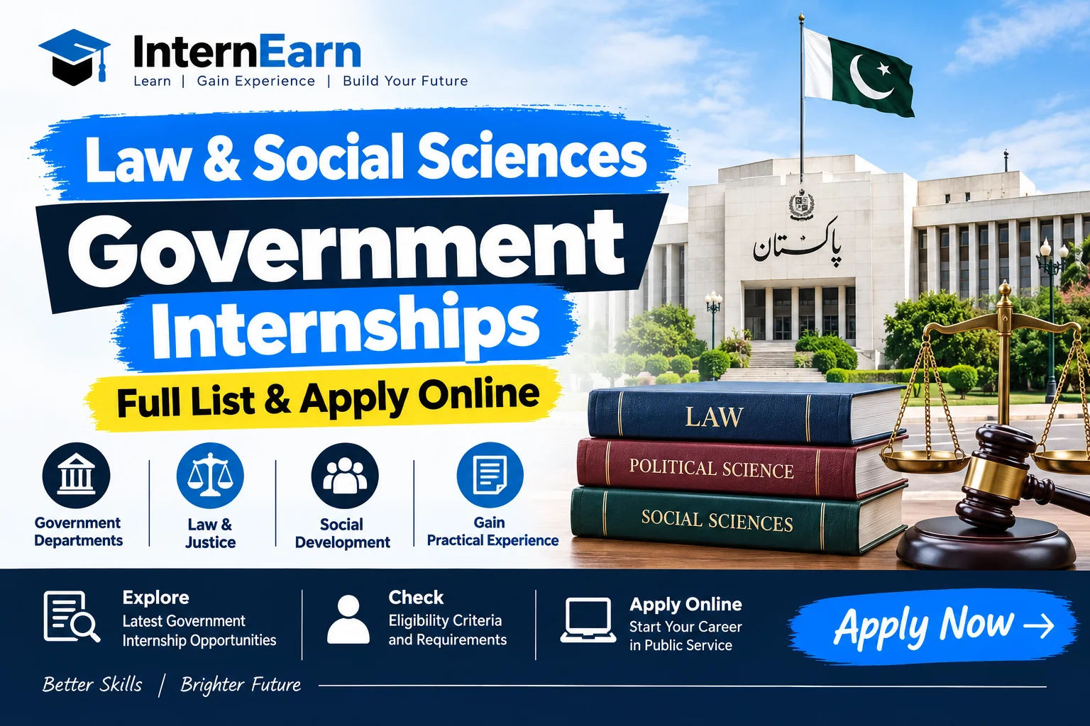 Law & Social Sciences Government Internships 2026 Full List & Apply Online
