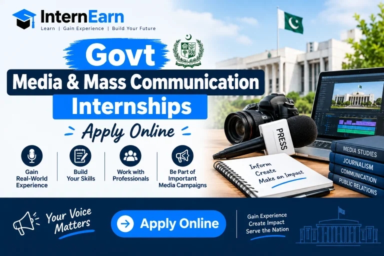 Govt Media & Mass Communication Internships 2026 Apply Online