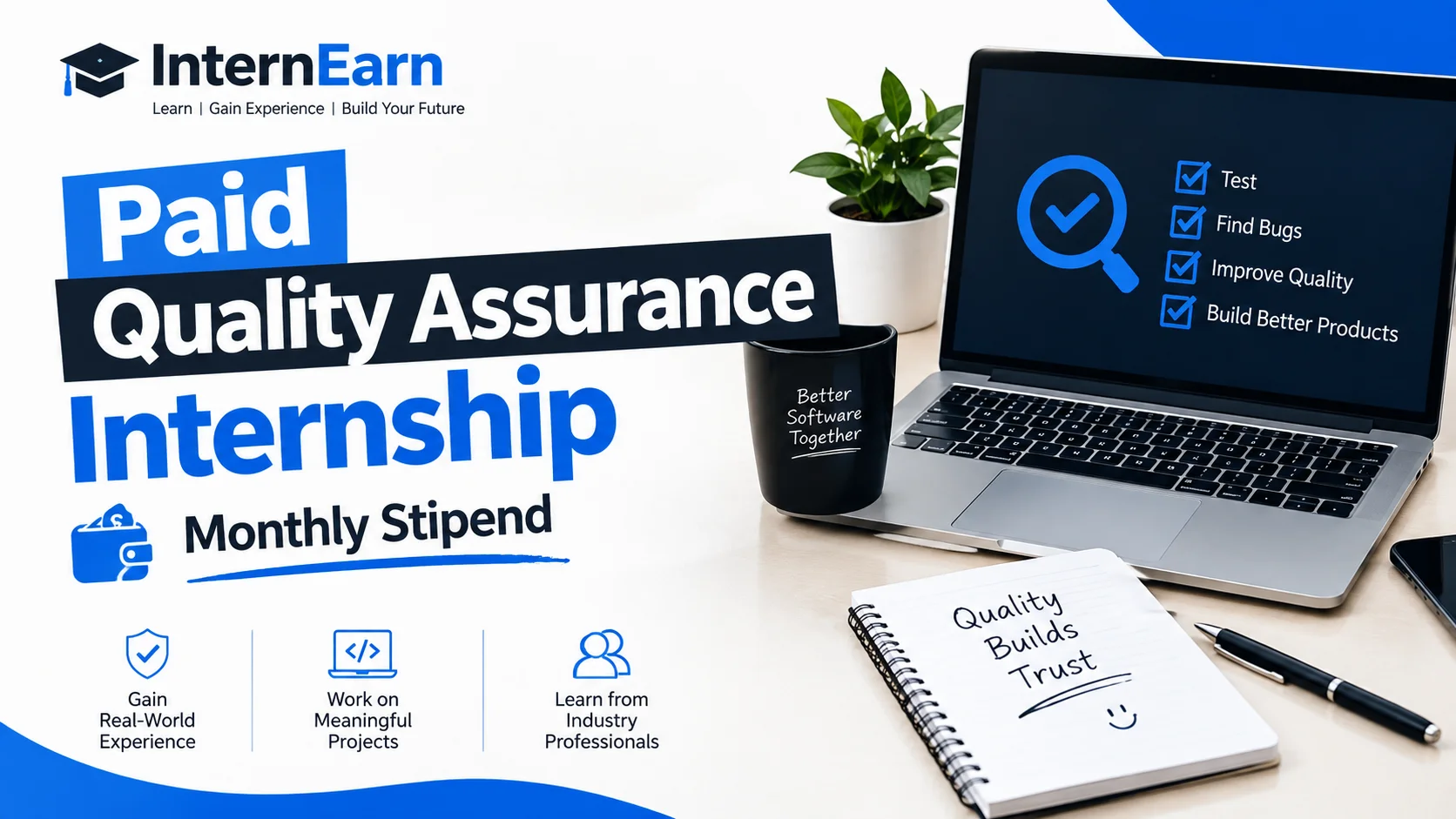 Paid Quality Assurance Internship 2026 Monthly Stipend