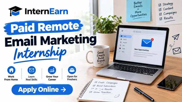 Paid Remote Email Marketing Internship 2026 Apply Online