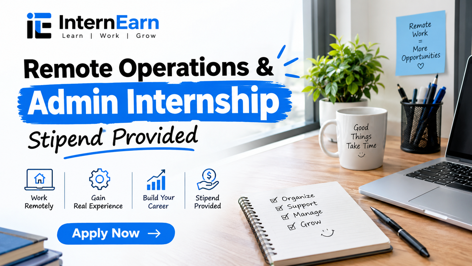 Remote Operations & Admin Internship 2026 Stipend Provided